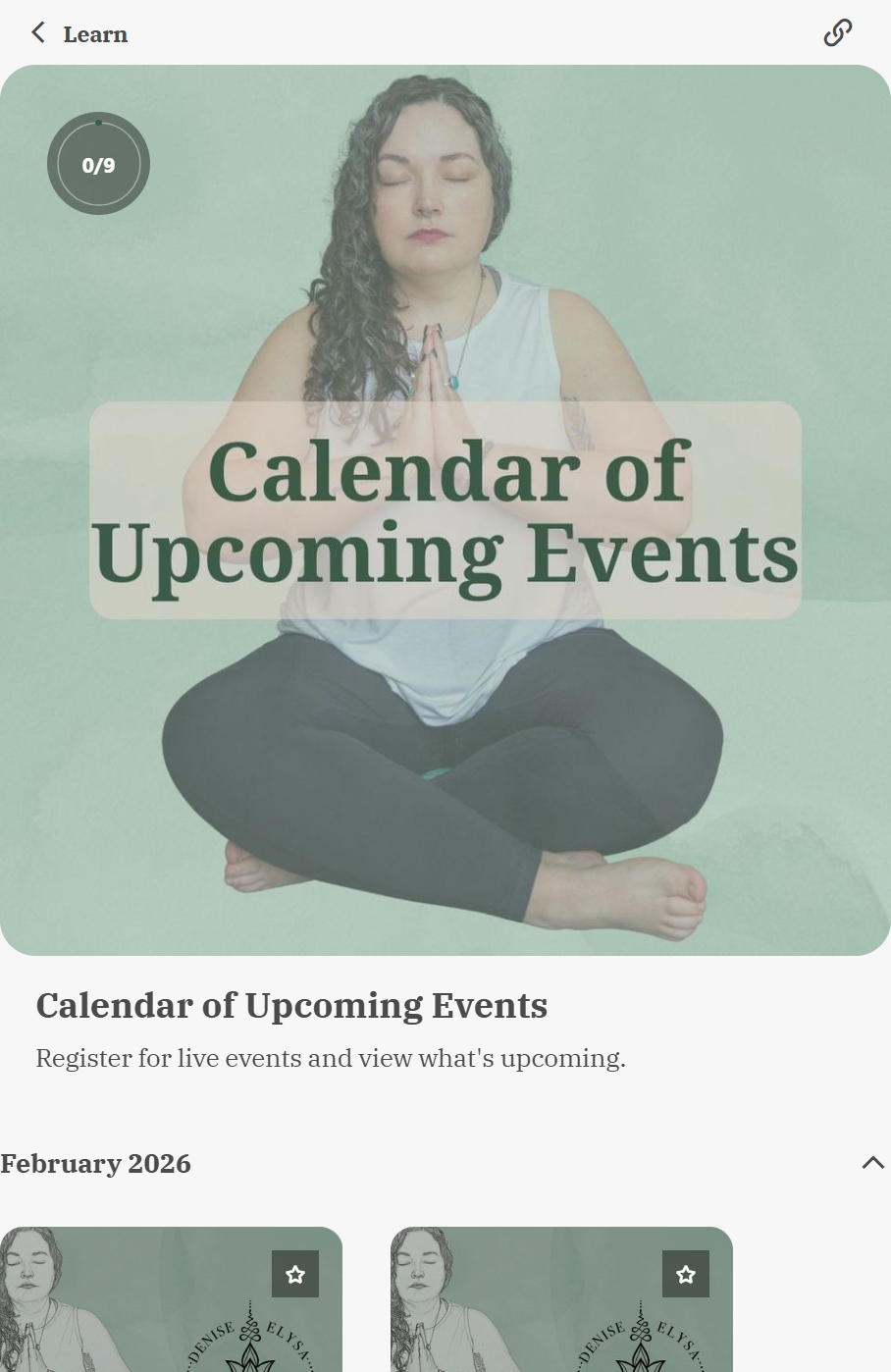 Events mobile