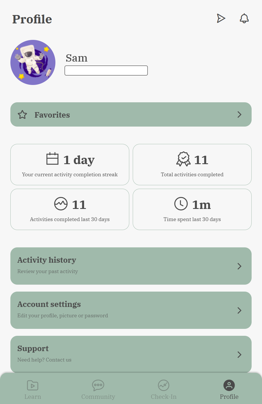 Profile mobile